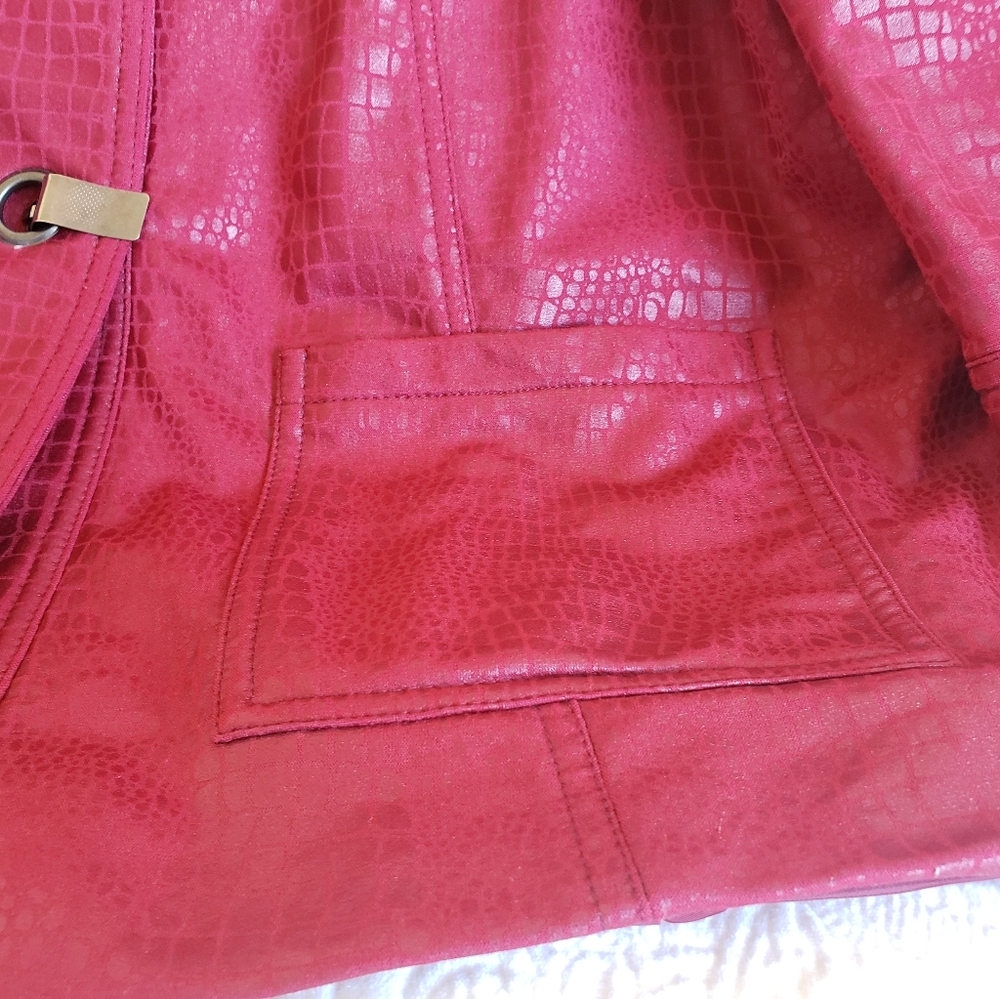 Ruby Rd. Faux Leather Jacket ECU - Picture 3 of 7